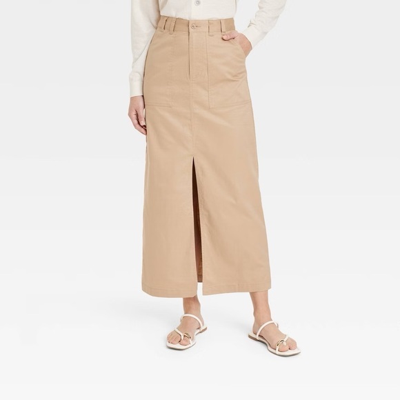 a new day Dresses & Skirts - A New Day Utility Maxi Skirt Tan M